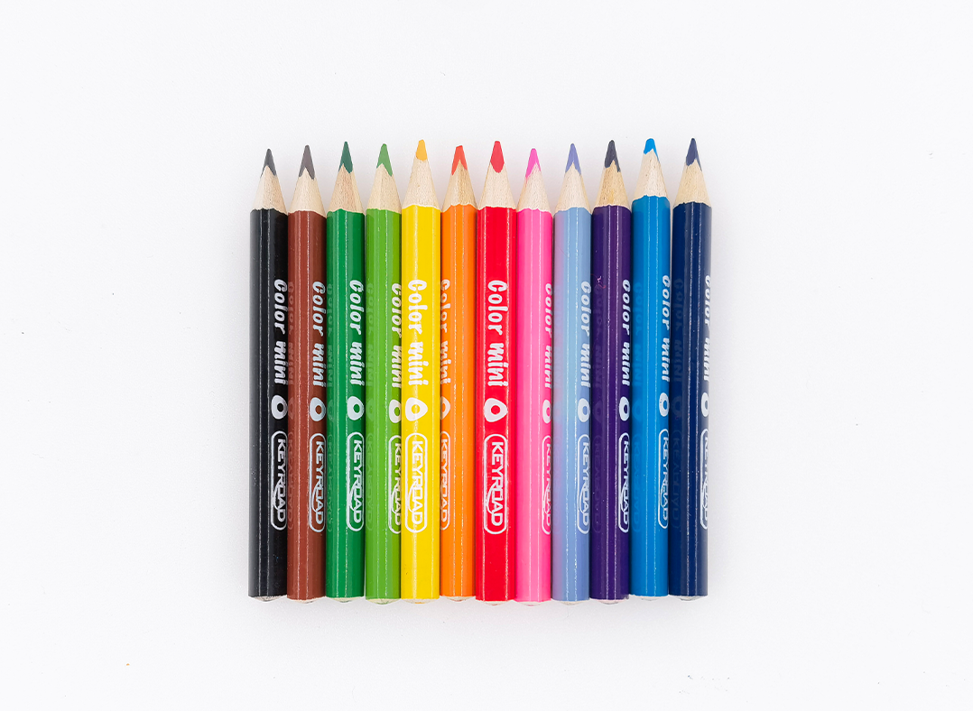 Creioane color Keyroad 12 culori mini KR971285
