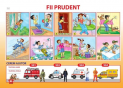 Plansa.In caz de incediu+Fii prudent 70x100cm EP14