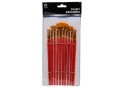 Pensula Conda sintetica 12buc plata maner lemn A1001416