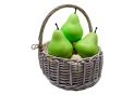 Fruct para verde alungita decorativa 11x8cm (usoara) N101-1F