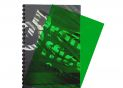 Coperta plastic 0.20mm A4/verde transparent 59003
