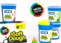 Plastilina Milan 5 culori x 142g Neon 913505N