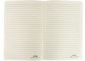 Carnet A5 80foi coperta PU cu straluci, crem, linie MX26249