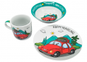 Ceramica set vesela p/u copii 3pcs masinute 25869