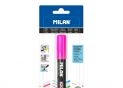 Marker Fluoglass Milan roz 2-4mm blister BWM10389