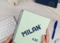 Caiet A5 80foi (linii) Milan spira/bej 57152E80SNCBG