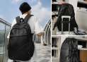Ghiozdan piele eco ML128-10 Negru 9750-B