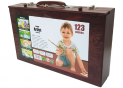 Set creatie 123pcs.(ML2-4)(carioci,acuarela,creioane)Valiza lemn (ML2-4) 026968