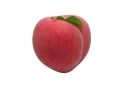 Fruct piersic decorativ galben rotund 10x8.8cm N35-1F