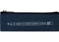 Penar 1 fermoar 20*7cm (albastru inchis) MX85502