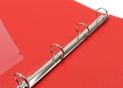 Mapa plastic cu 4 inele Economix (rosie) E30702-03