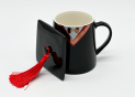 Cana ceramica neagra+capac student 2311542