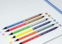 Creioane color Milan 6cul/duble fluo+metalice triunghiulare 07123306