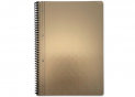 Caiet A4 80foi mate, spira(cop.metalic) PR035698-80