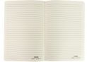 Carnet A5 80foi coperta PU cu straluci, crem, linie MX26241