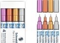 Marker Vopsea Schneider 2mm 4/set metalic 111150 0111150