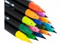 Carioci Maxi 24 culori Brush+perie rezervor de apa MX15230