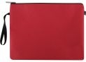 Mapa cu fermoar textil B5 28*22cm (rosu) O95223