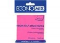 Notite autoadezive Economix 76x76mm/100foi (roz pastelat) E20944-09