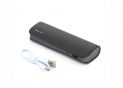 Power Bank PLATINET Leather 7200mAh, black+cable 43412
