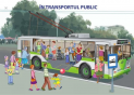 Plansa.In strada:Atentie+In transportul public 70x100cm EP11