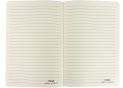 Carnet A5 80foi coperta PU cu straluci, crem, linie MX26296