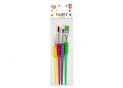 Pensula Conda sintetica 4buc plata+rotunda color A1001355