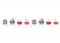 Banda decorativa cu imprimeu 15mm x 3m.Cu aroma de ciocolata briose mari MX61962