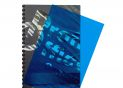Coperta plastic 0.20mm A4/albastru transparent 59005