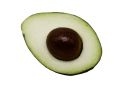 Fruct avocado in jumatate cu sambure decorativ E6001F