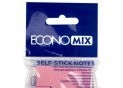 Notite autoadezive Economix 38x50mm/100foi Roz E20930-09