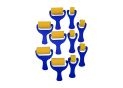 Rola burete Conda rotunda 2 forme 10buc A1001531