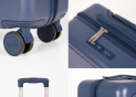 Geanta Voiaj cu roti Milan Albastra 55cm (rigida) 62645B