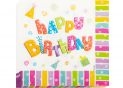 Servetele de masa MAXI Happy Birthday 20 b 33*33cm 2 straturi MX446100