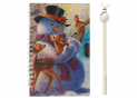 Carnet cu spira+lacat (ML116-5)set pix Christmas GK-3965