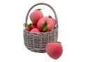 Fruct piersic decorativ galben rotund 10x8.8cm N35-1F