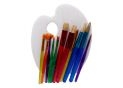 Pensula Conda set 11pcs mix+paleta ovala plastic A1001295