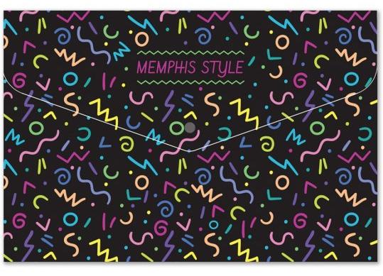 Mapa plic CFS A5 color Memphis Style (plastic) 180 mk CF32013-04