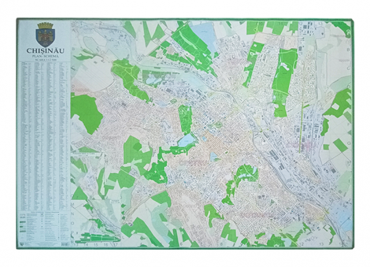 Harta mun. Chisinau plan-schema 1:12500 (1.3*0.95) IG400886-1
