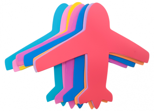 Accesorii Craft hirtie gumate adez.Mari-Avion 220242