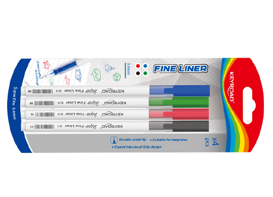 Liner Fine Keyroad 4culori 0.4mm KR972461