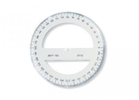 Raportor plastic Koh-i-Noor 360/100mm transparent KH746278