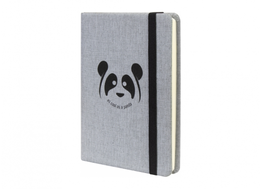 Carnet A6 128foi Panda, linie (cop.textil) O27192-05