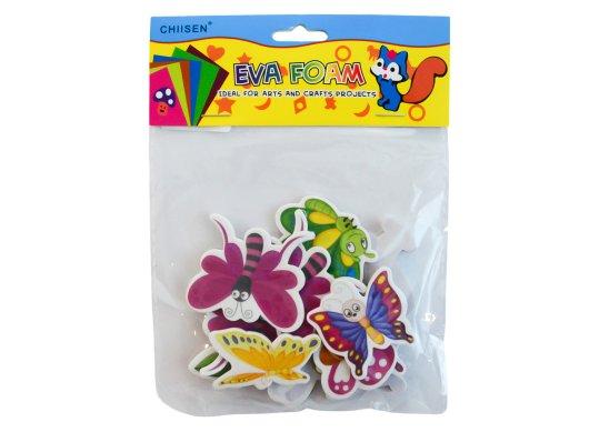 Accesorii Craft hirtie gumate adez. Fluturasi,flori,greierasi... 219185