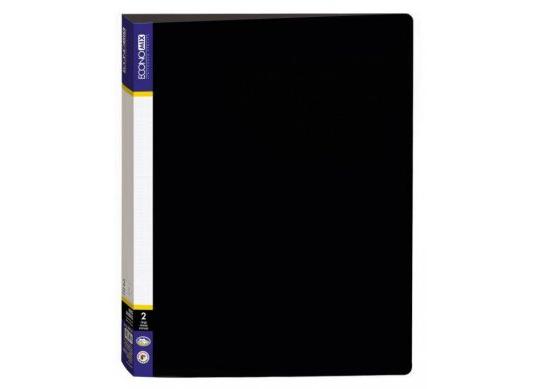 Mapa plastic cu 4 inele Economix (neagra) E30702-01