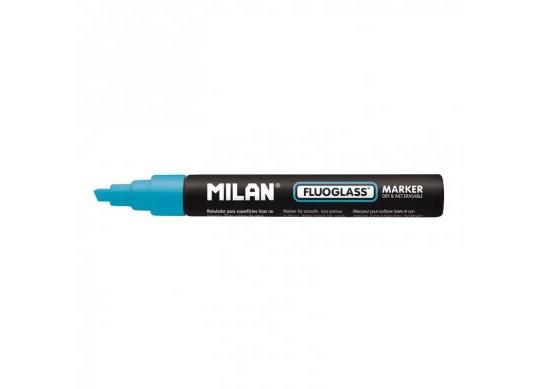 Marker Fluoglass Milan albastru 2-4mm blister BWM10390