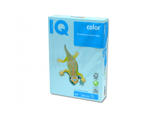 Hirtie color IQ A4 160gr 250foi Pale Iceblue OBL70-160