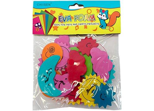 Accesorii Craft hirtie gumate adez. Soare,luna,stele,nori 218997