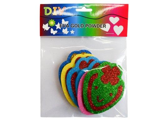 Accesorii Craft hirtie gumate Glitter/adezive Capsunele 218768