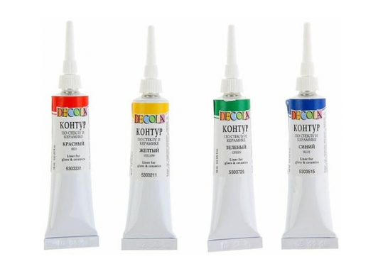 Contur acril sticla/ceramica Decola SET (4*18ml) 5341409